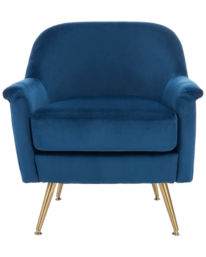 Brienne Arm Chair - Navy, Velvet