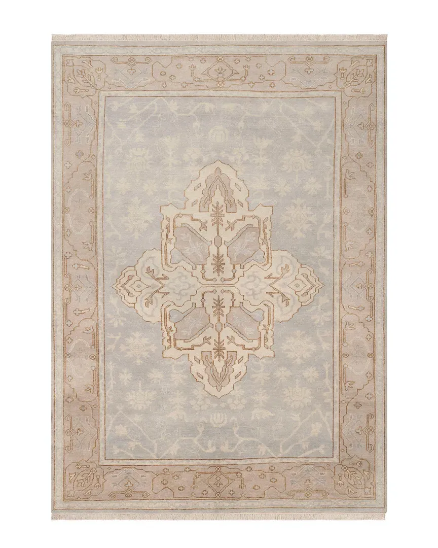 Bristol Hand-Knotted Rug - Light Blue, Wool image
