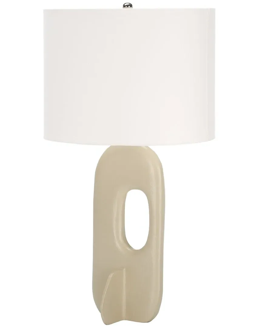 Bryla 27in Table Lamp - Off White, Aluminum