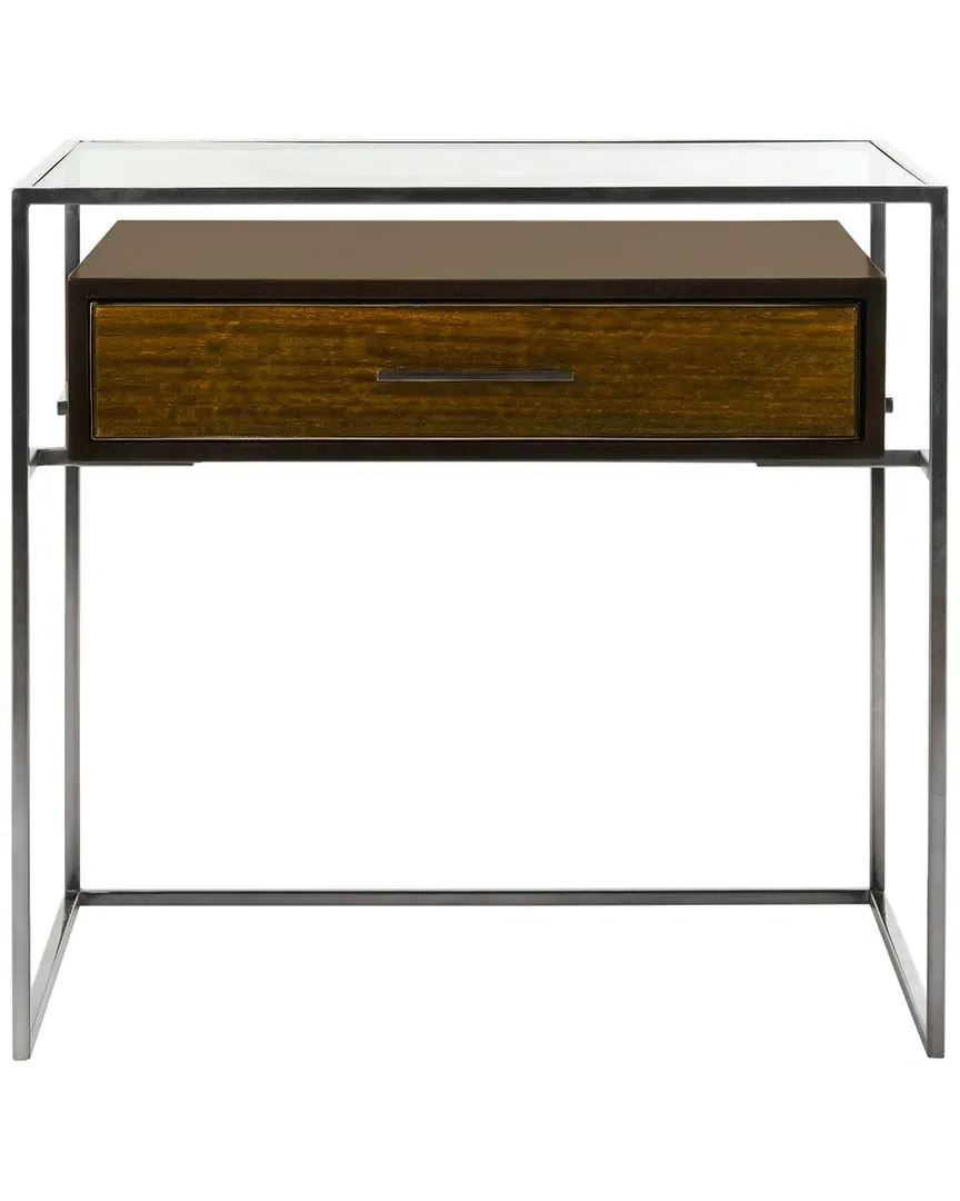 Caelan Glass Side Table - Natural Eucalyptus image