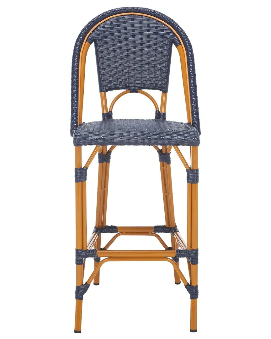 California Bar Stool - Navy, Wicker
