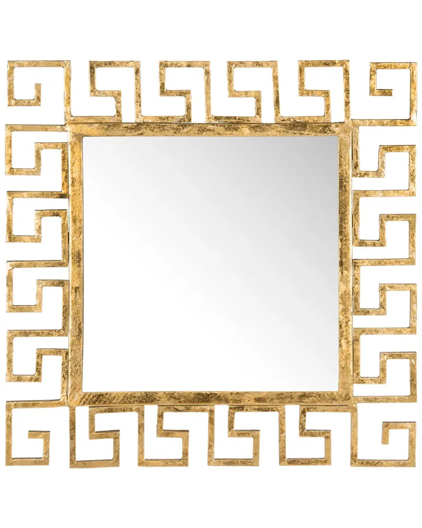 Calliope Greek Key Mirror - Antique Gold image