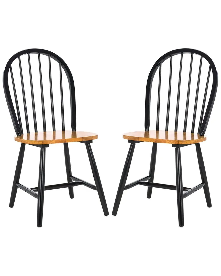 Camden Spindle Dining Chair Set of 2 - Natural, Rubberwood image