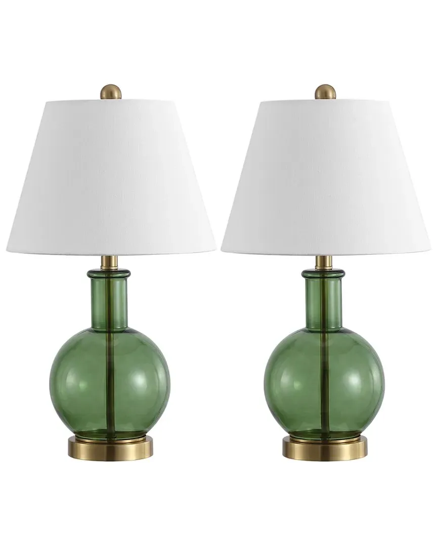 Camelie Table Lamp - Green, Glass image