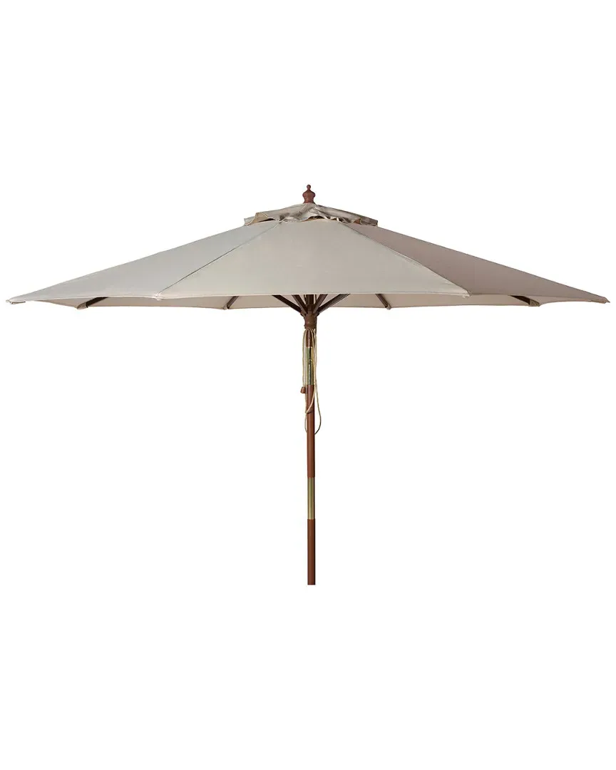 Cannes 9ft Outdoor Umbrella - Beige, Hardwood image