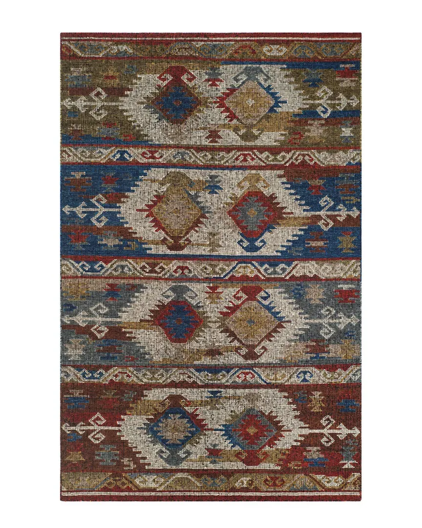 Canyon Hand-Woven Flat Weave Rug - Multi-Color, Wool