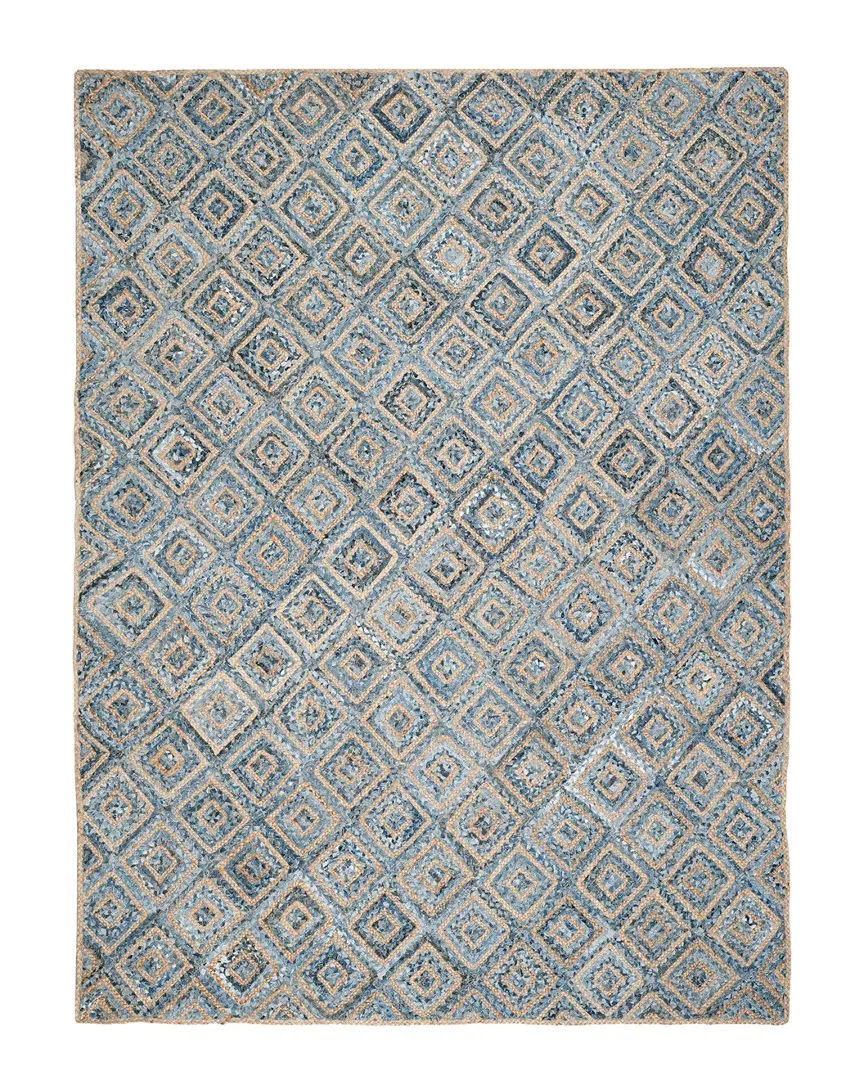 Cape Cod Hand-Woven Rug - Blue, Jute