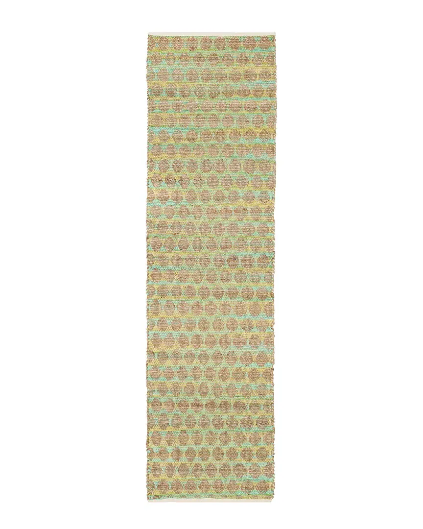 Cape Cod Hand-Woven Rug - Teal, Jute