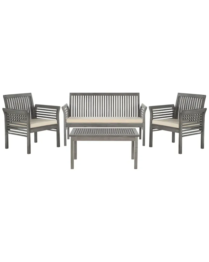 Carson 4pc Outdoor Set - Grey Wash, Acacia image
