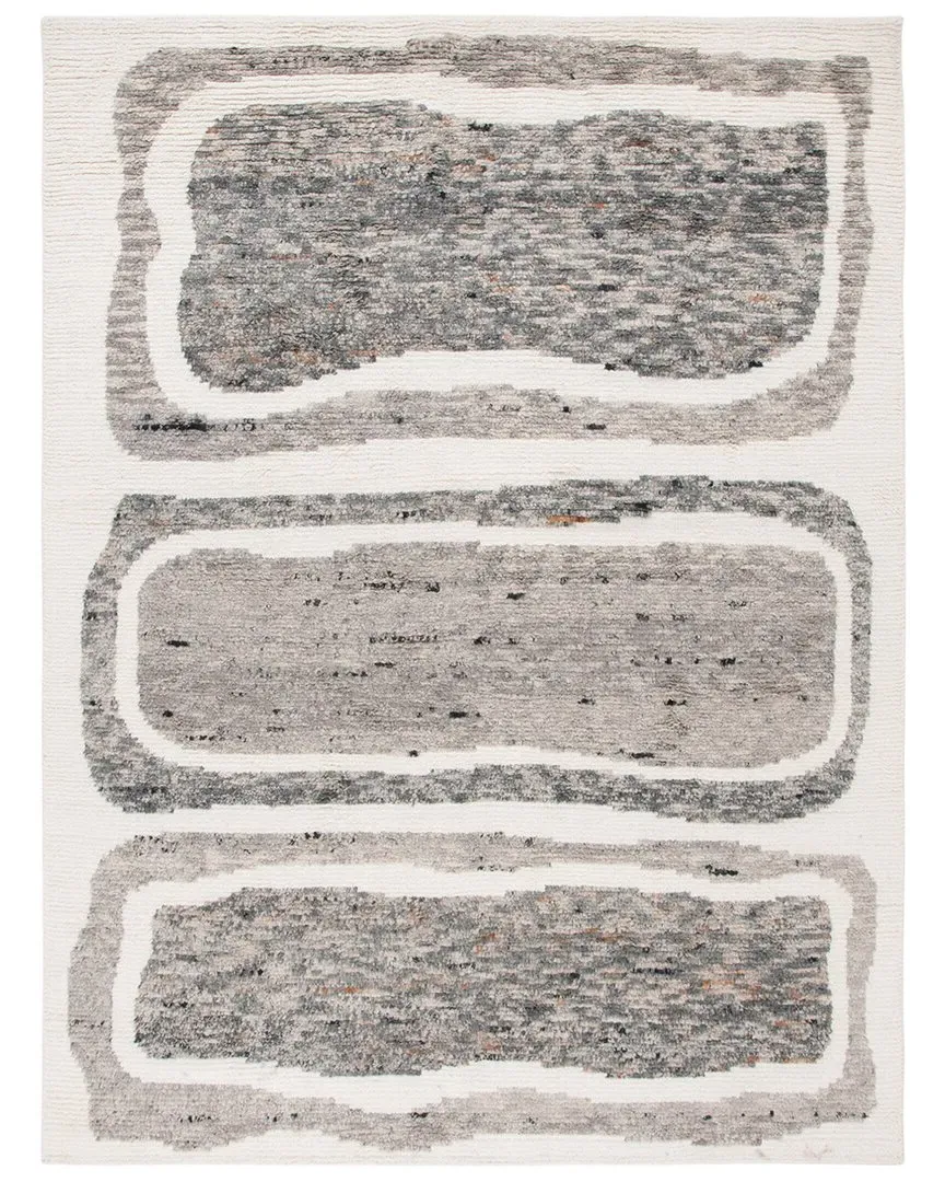 Casablanca Hand-Knotted Rug - Ivory, Wool