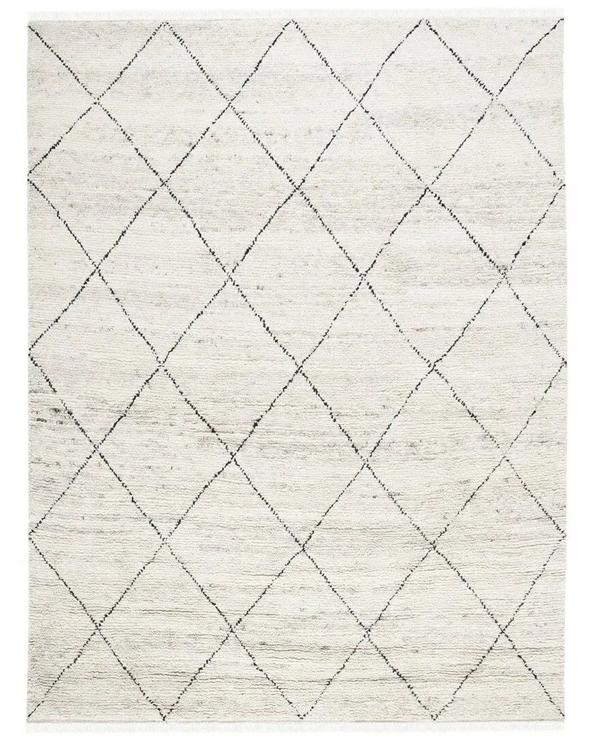 Casablanca Hand-Knotted Rug - Ivory, Wool