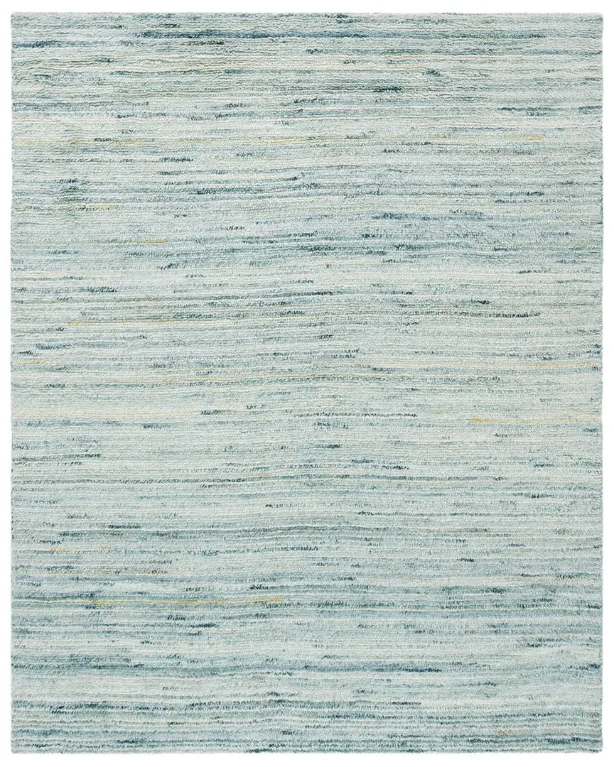 Casablanca Hand Woven Wool-Blend Rug - Turquoise image