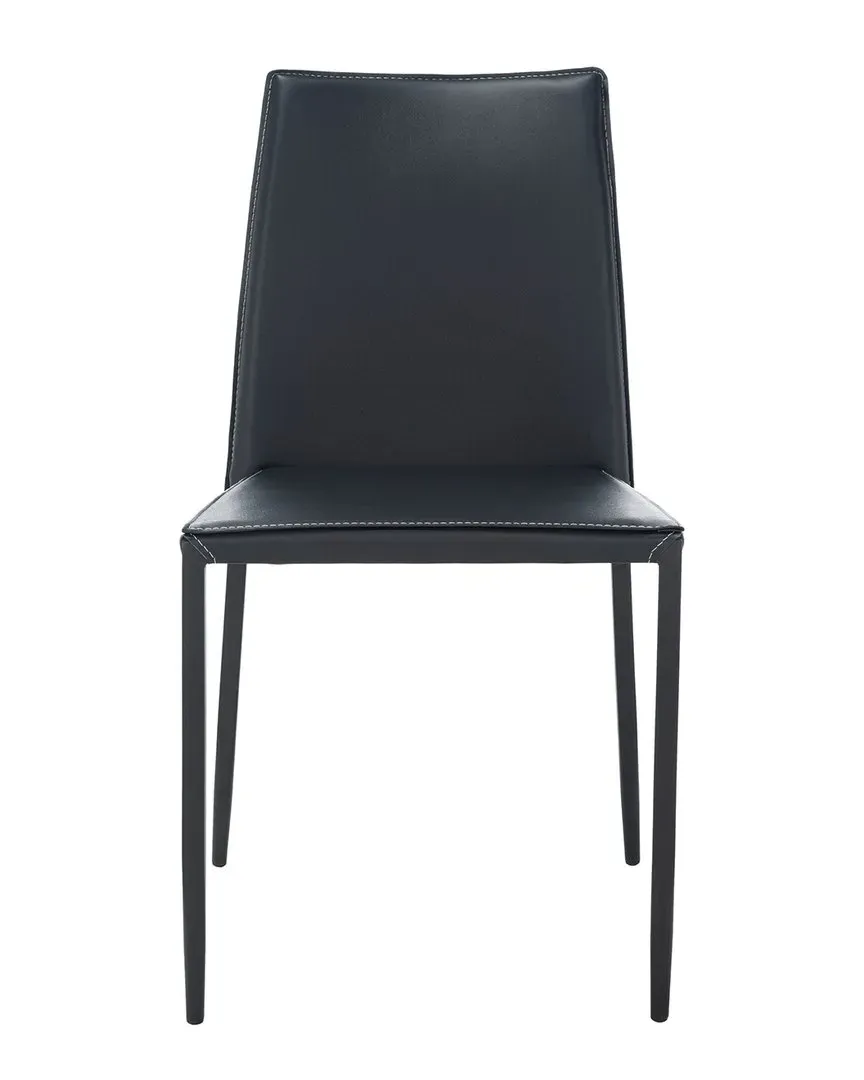 Cason Set of 2 Dining Chairs - Black, Plywood