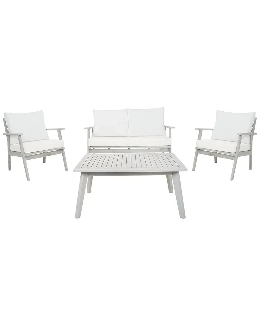 Castalia 4Pc Outdoor Living Set - Grey, Wood
