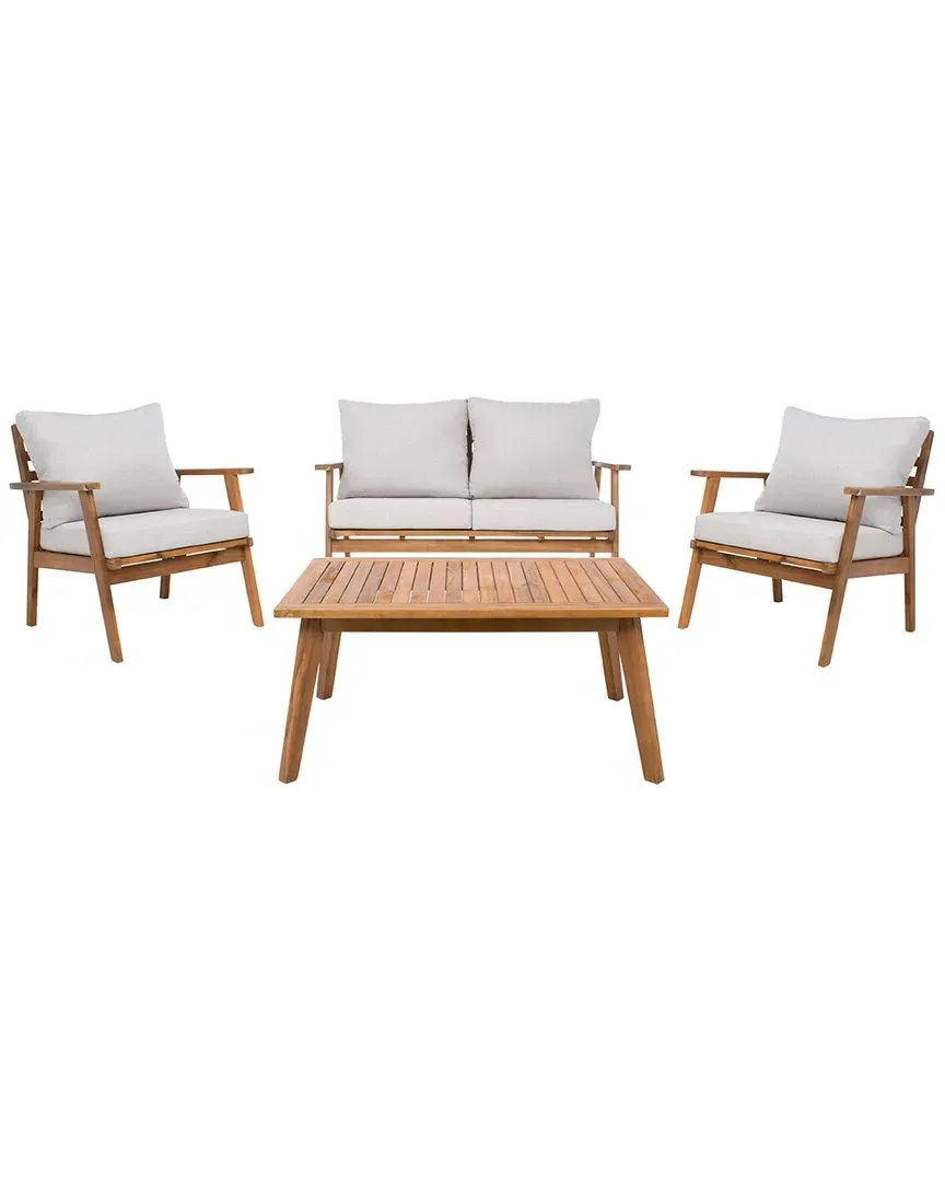 Castalia 4Pc Outdoor Living Set - Natural, Wood image