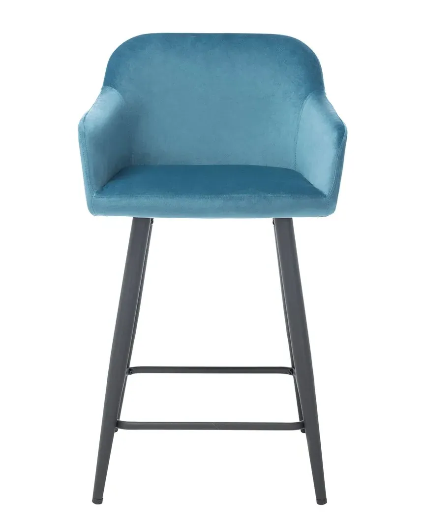 Cataleya Counter Stool - Denim Blue, Velvet image