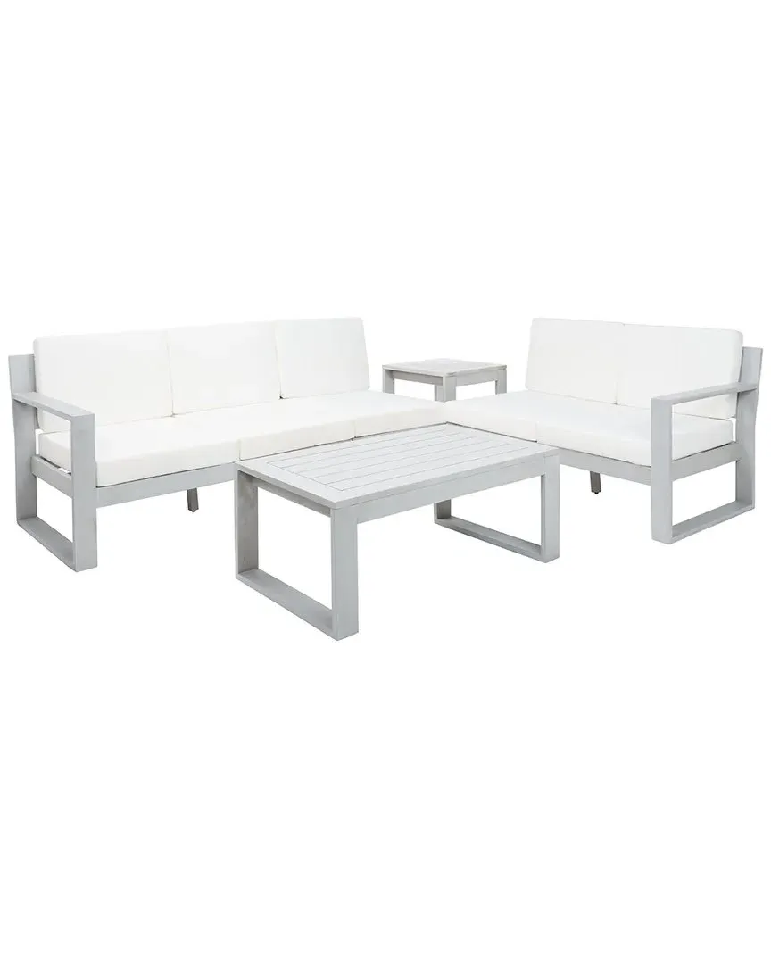 Catryn 4-Piece Outdoor Living Set - Grey, Wood