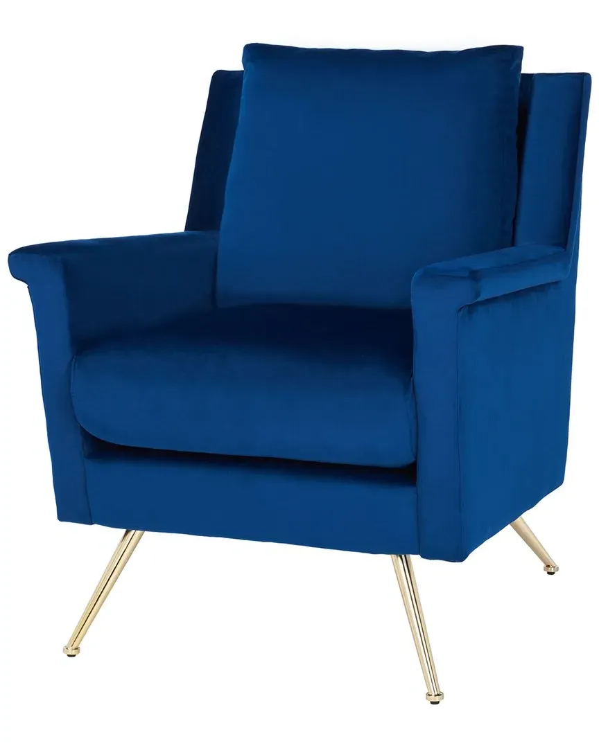 Cerise Arm Chair - Navy, Velvet