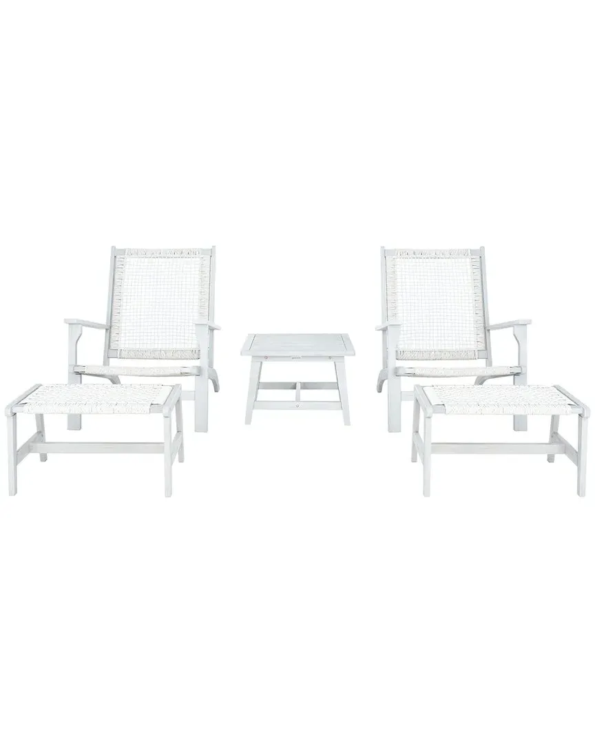 Chantelle Outdoor 3-Piece Lounge Set - Grey, Acacia
