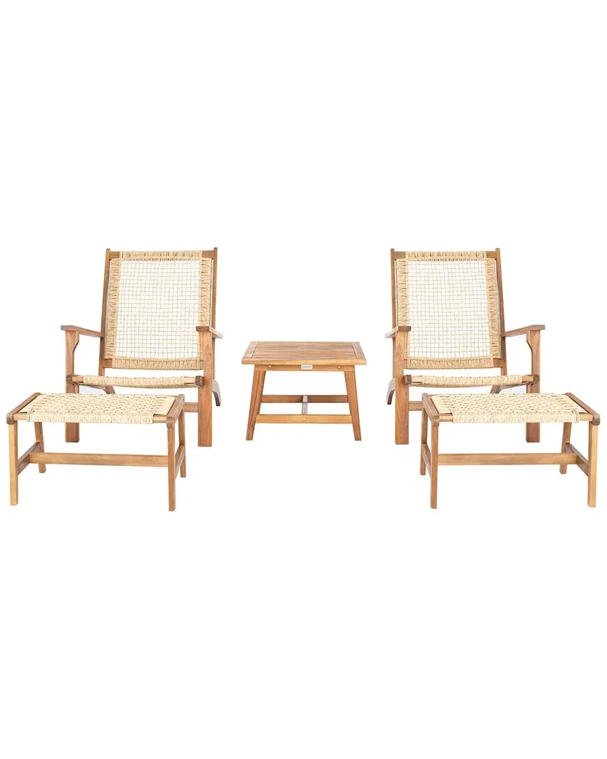 Chantelle Outdoor 3-Piece Lounge Set - Natural, Acacia image