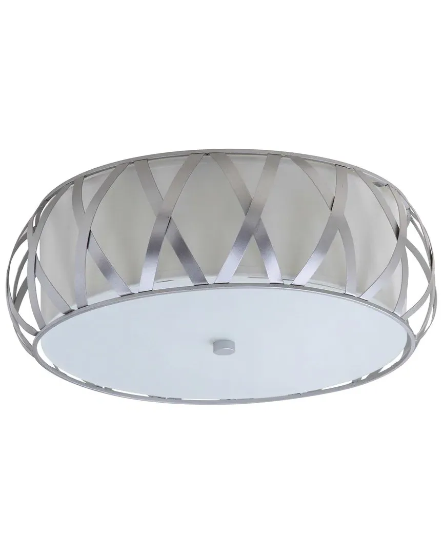 Charing 2-Light Cross Flush Mount - Chrome image