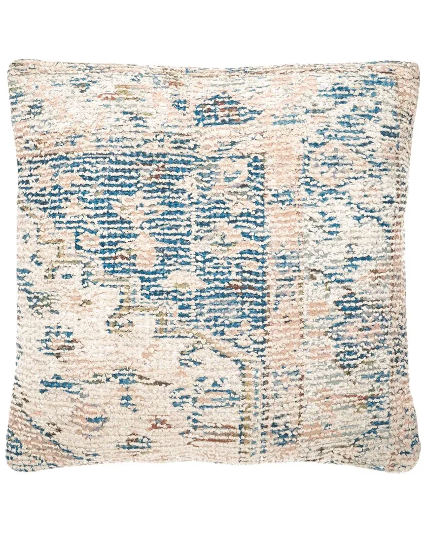 Charli Square Throw Pillow - Navy, Cotton Polyester image