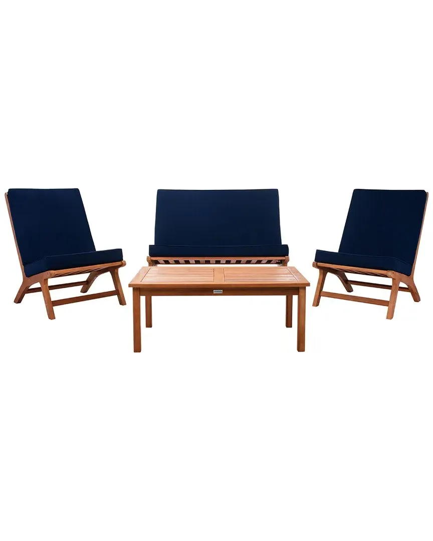 Chaston 4pc Outdoor Living Set - Brown, Wood