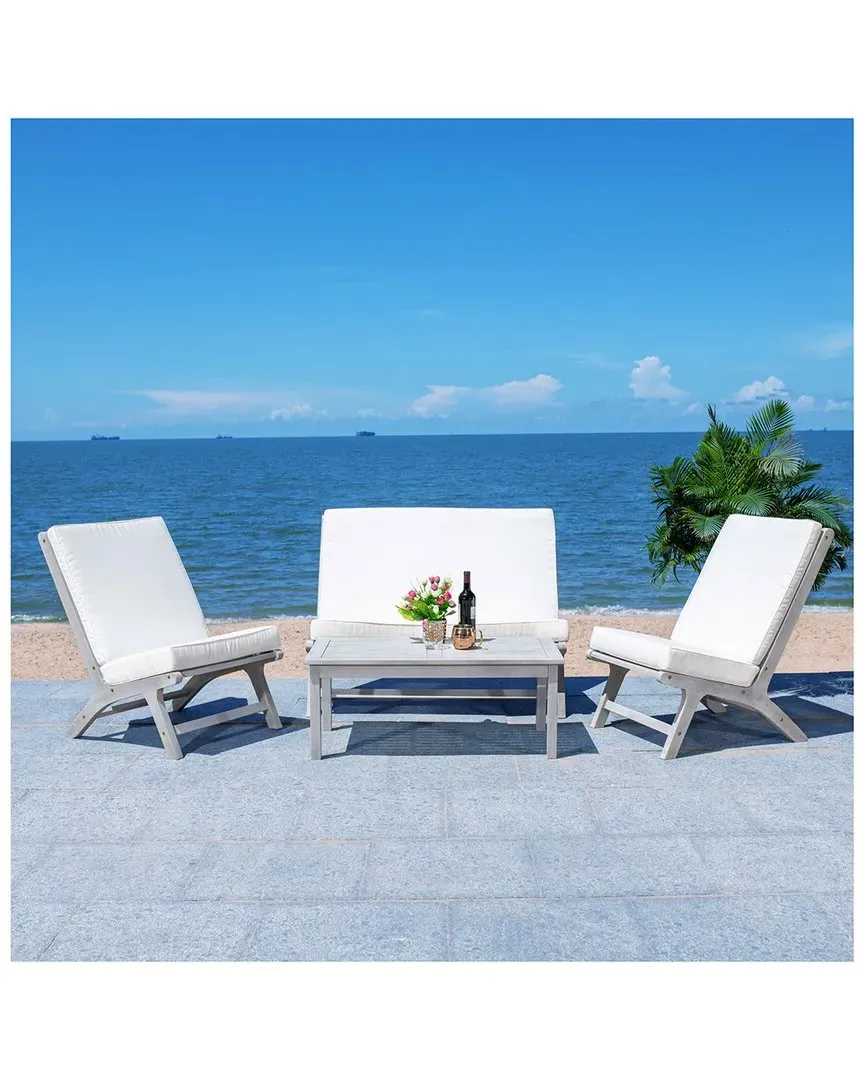 Chaston 4pc Outdoor Living Set - Grey, Wood