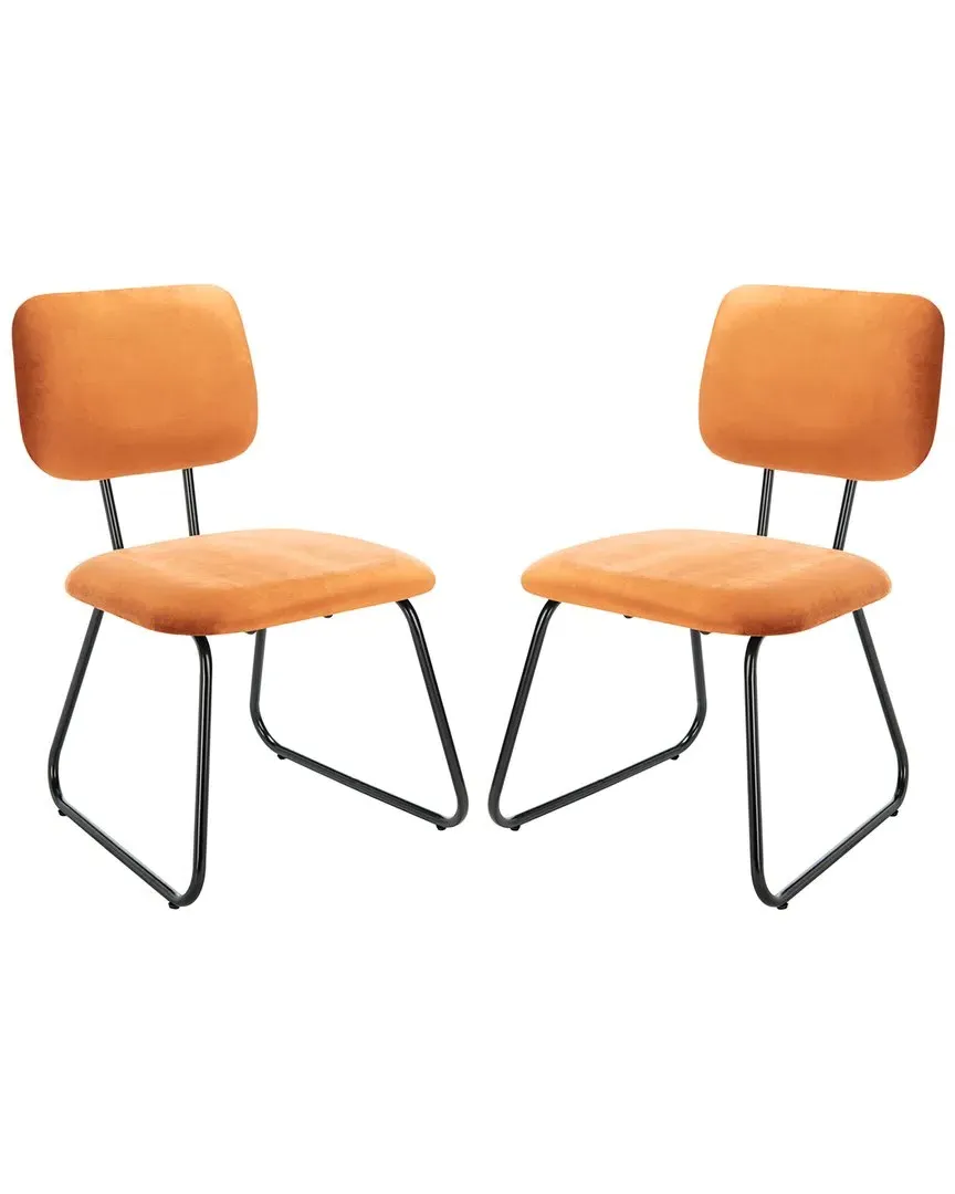 Chavelle Set of 2 Side Chairs - Sienna, Velvet