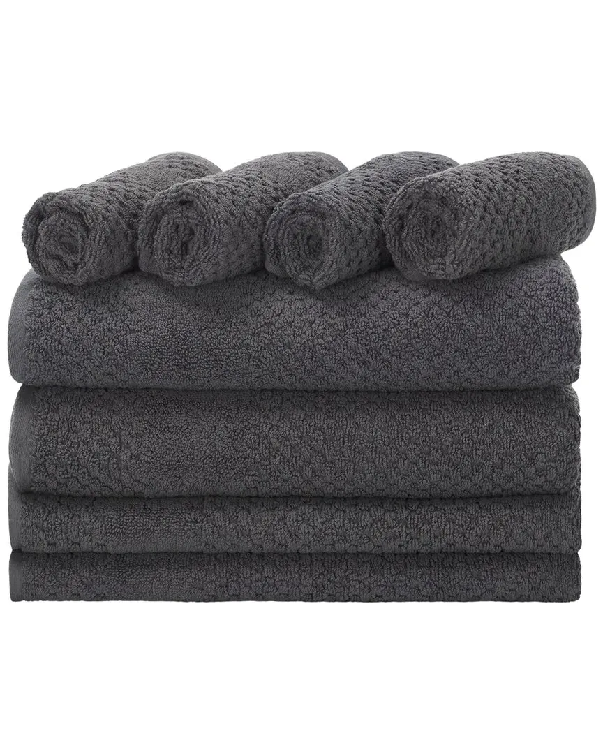 Chelsea 8-Piece Towel Bundle - Dark Grey, Cotton image