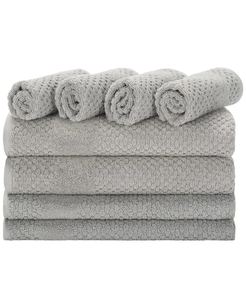 Chelsea 8-Piece Towel Bundle - Grey, Cotton