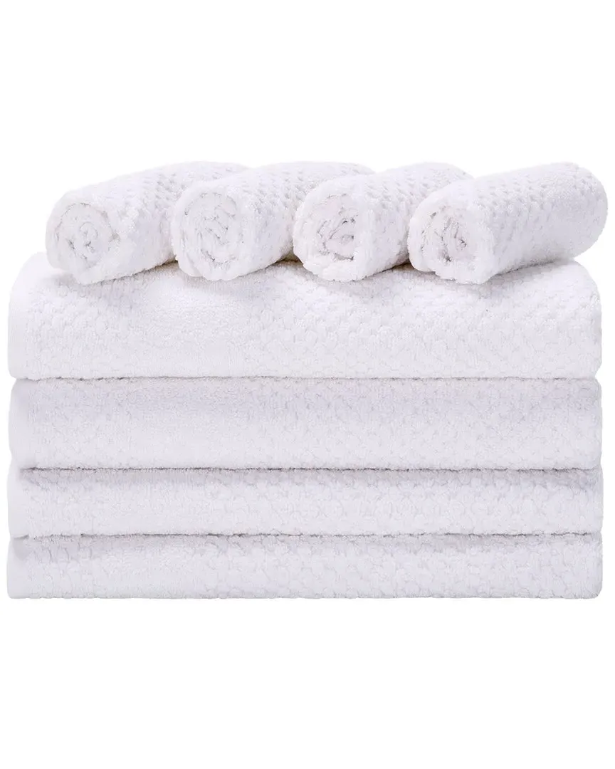 Chelsea 8-Piece Towel Bundle - White, Cotton