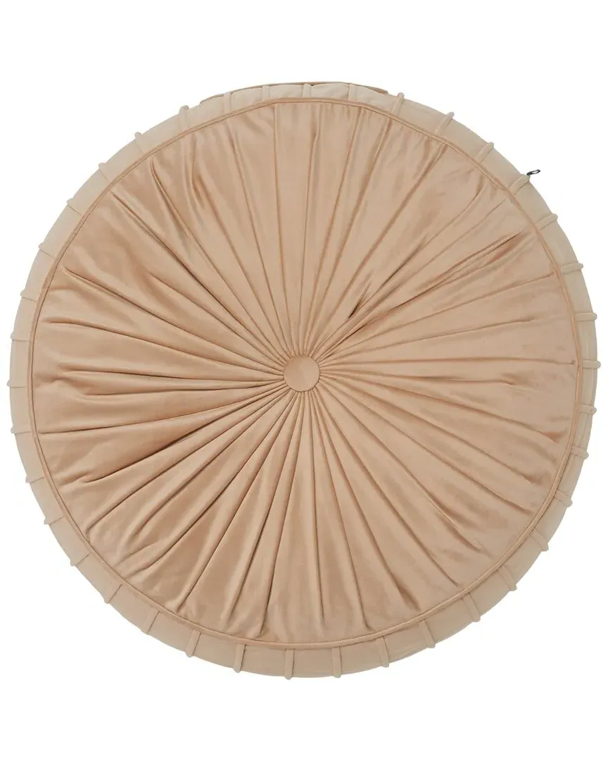 Clary Round Floor Pillow - Champagne