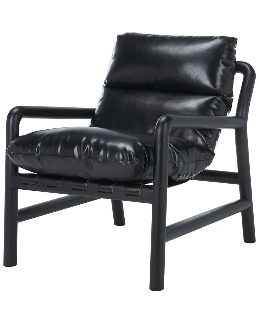 Claxon Accent Chair - Black, Rubber Wood image
