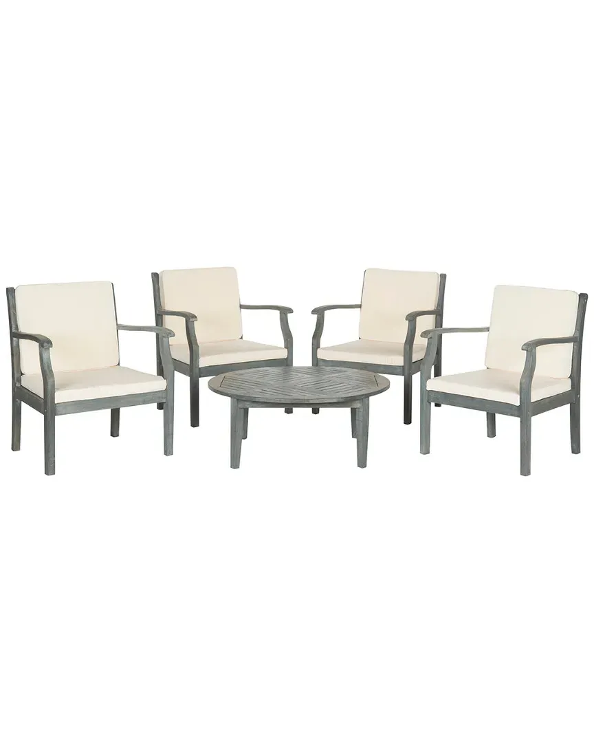 Colfax Outdoor 5pc Coffee Set - Beige, Acacia