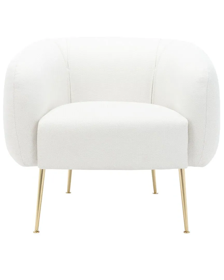 Alena Poly Blend Accent Chair - Cream, Pine Wood image