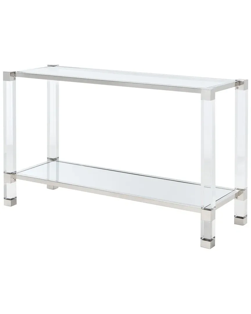 Angie Acrylic Console Table - Silver image