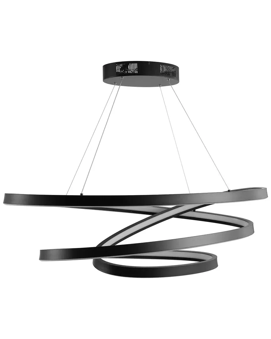 Brianne Infinity Chandelier - Black, Metal image