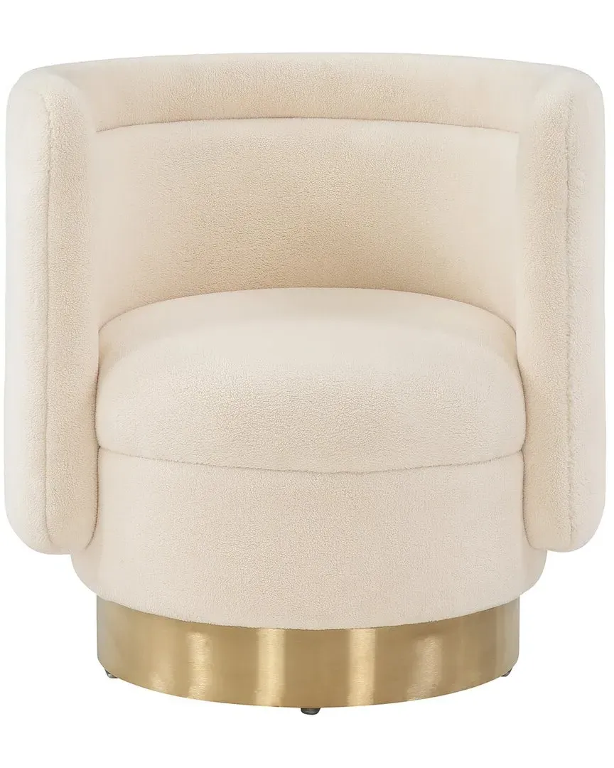 Brynlee Swivel Accent Chair - Ivory