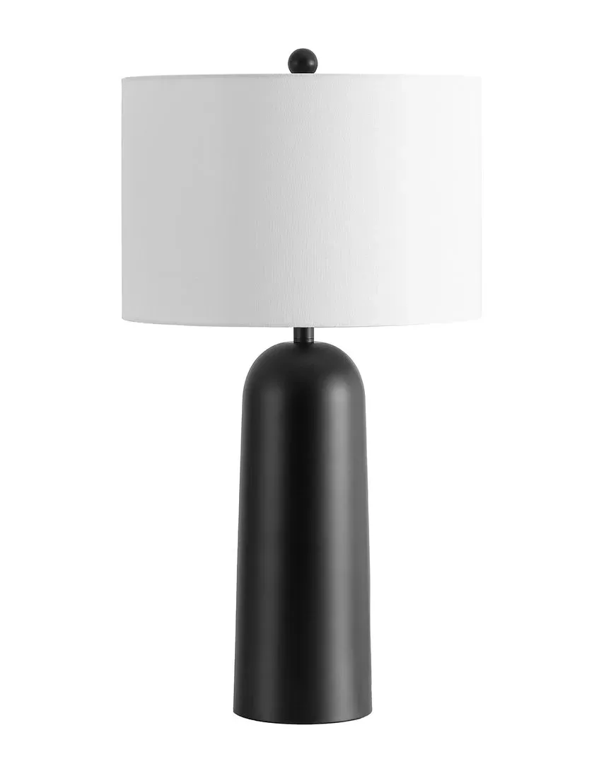 Chadric Metal Table Lamp with Dimmer - Black, Linen image