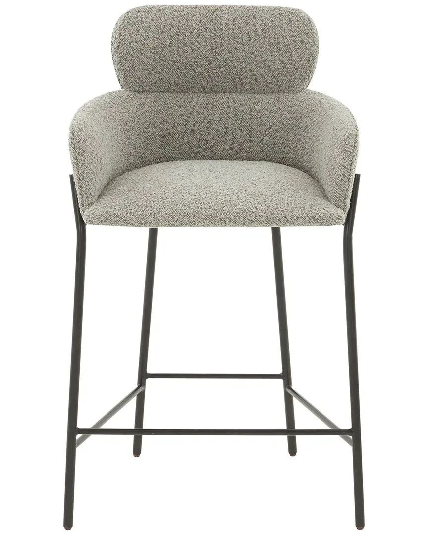 Charlize Boucle Counter Stool - Light Grey image
