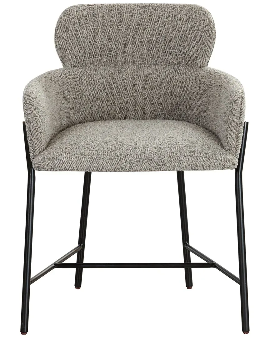 Charlize Boucle Dining Chair - Light Grey