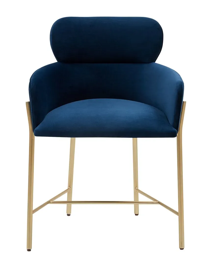 Charlize Velvet Dining Chair - Navy