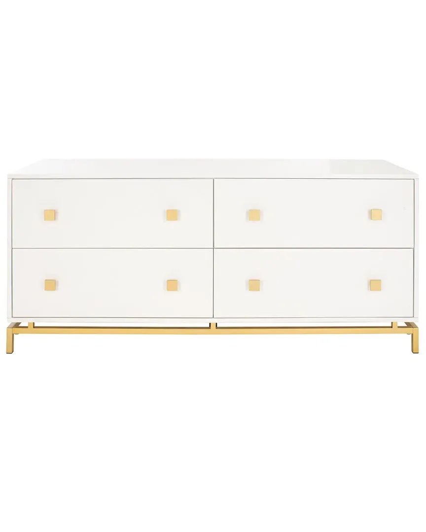 Claudette 4-Drawer Dresser - White
