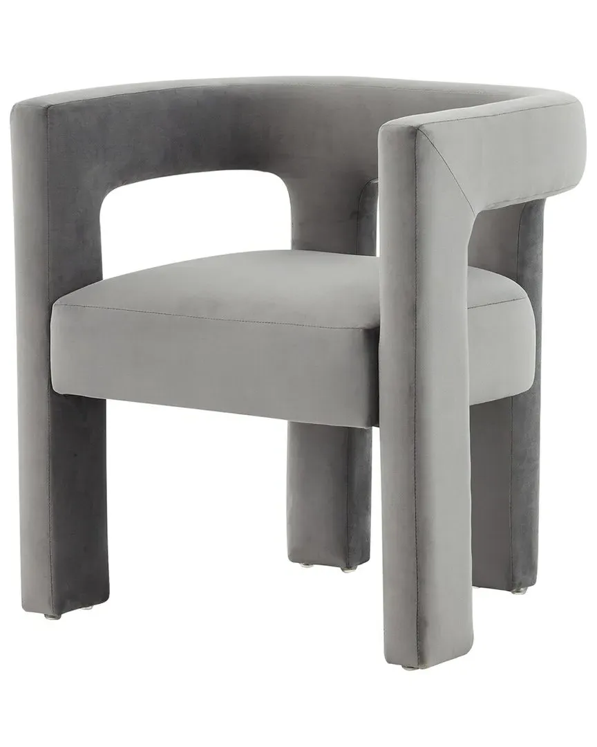 Deandre Accent Chair - Slate Grey, Velvet image