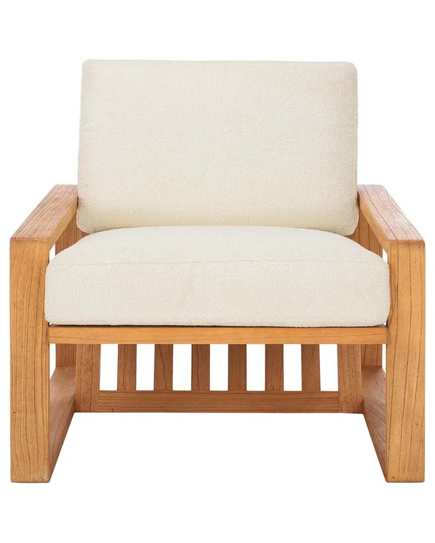 Decarlo Accent Chair - Beige, Mindi Wood