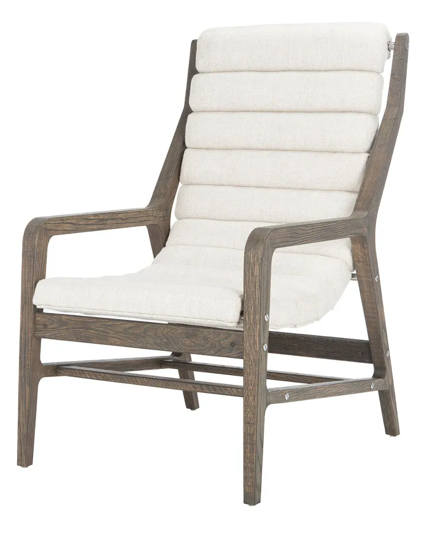 Delaney Channel Tufted Chair - White image