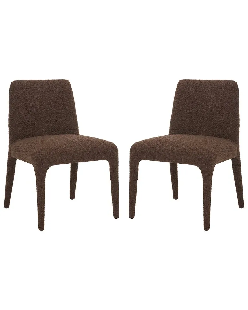 Derrick Boucle Dining Chair - Brown, Birch