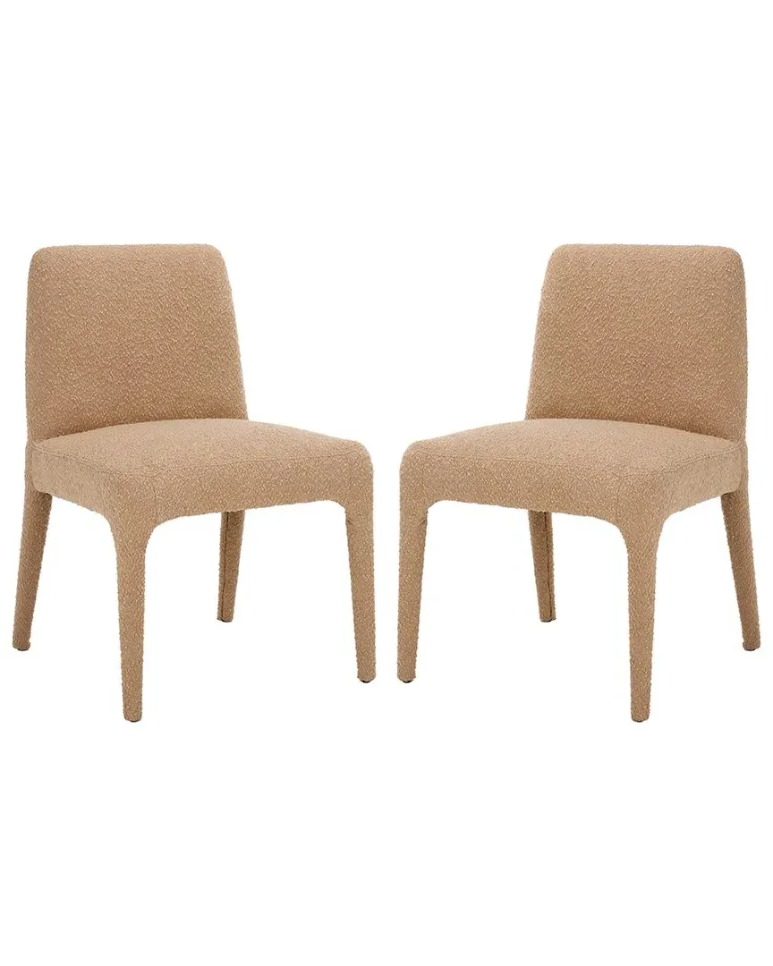 Derrick Boucle Dining Chair - Brown, Birch image