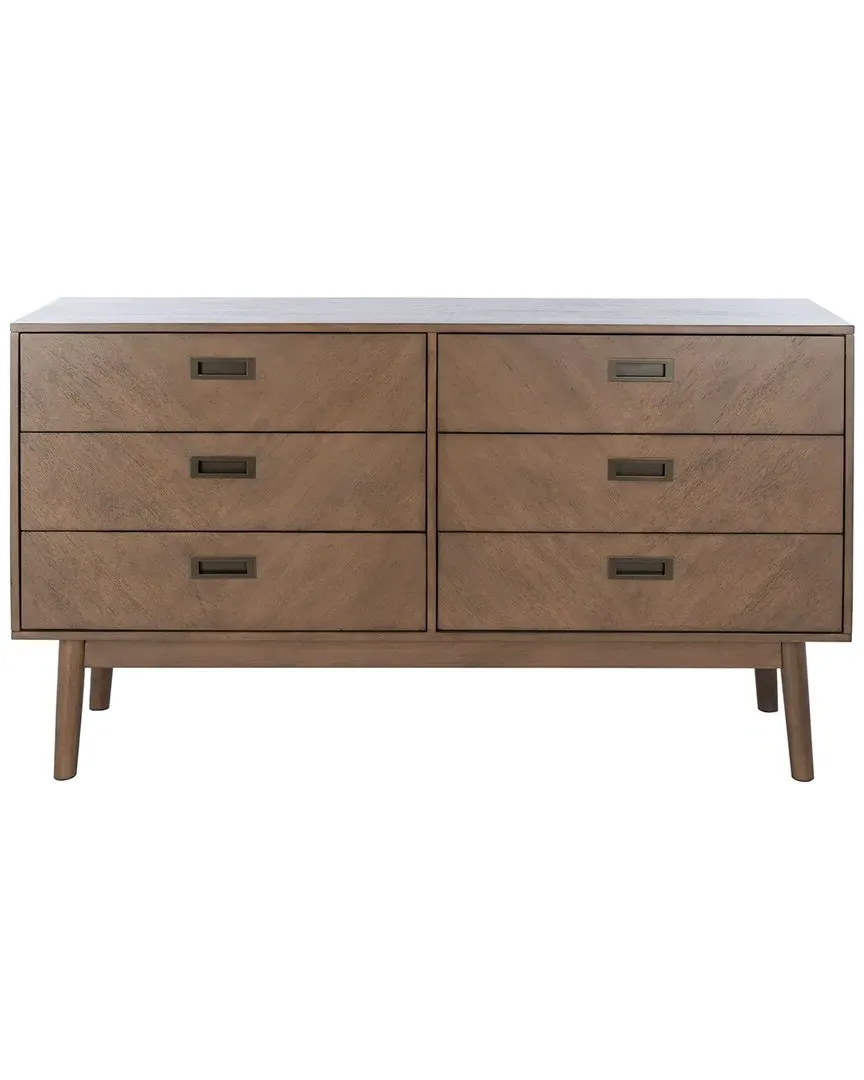 Donald 6 Drawer Dresser - Wheat, MDF